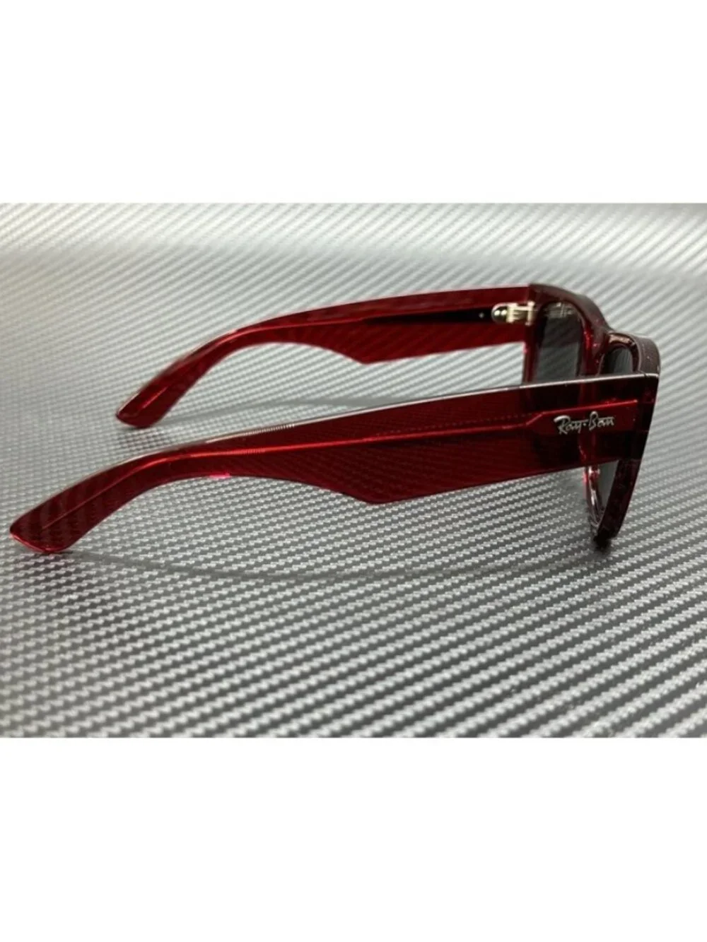 New Ray Ban Men Transparent Red Sunglasses 51-21-145